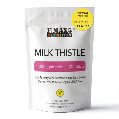 Milk thistle tablets 4000mg - milk,