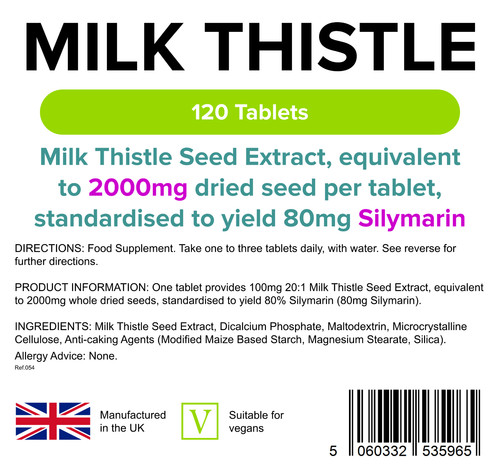 Milk thistle 100mg 120 - milk,