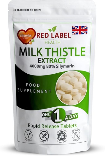 Milk thistle 4000mg tablets - milk,